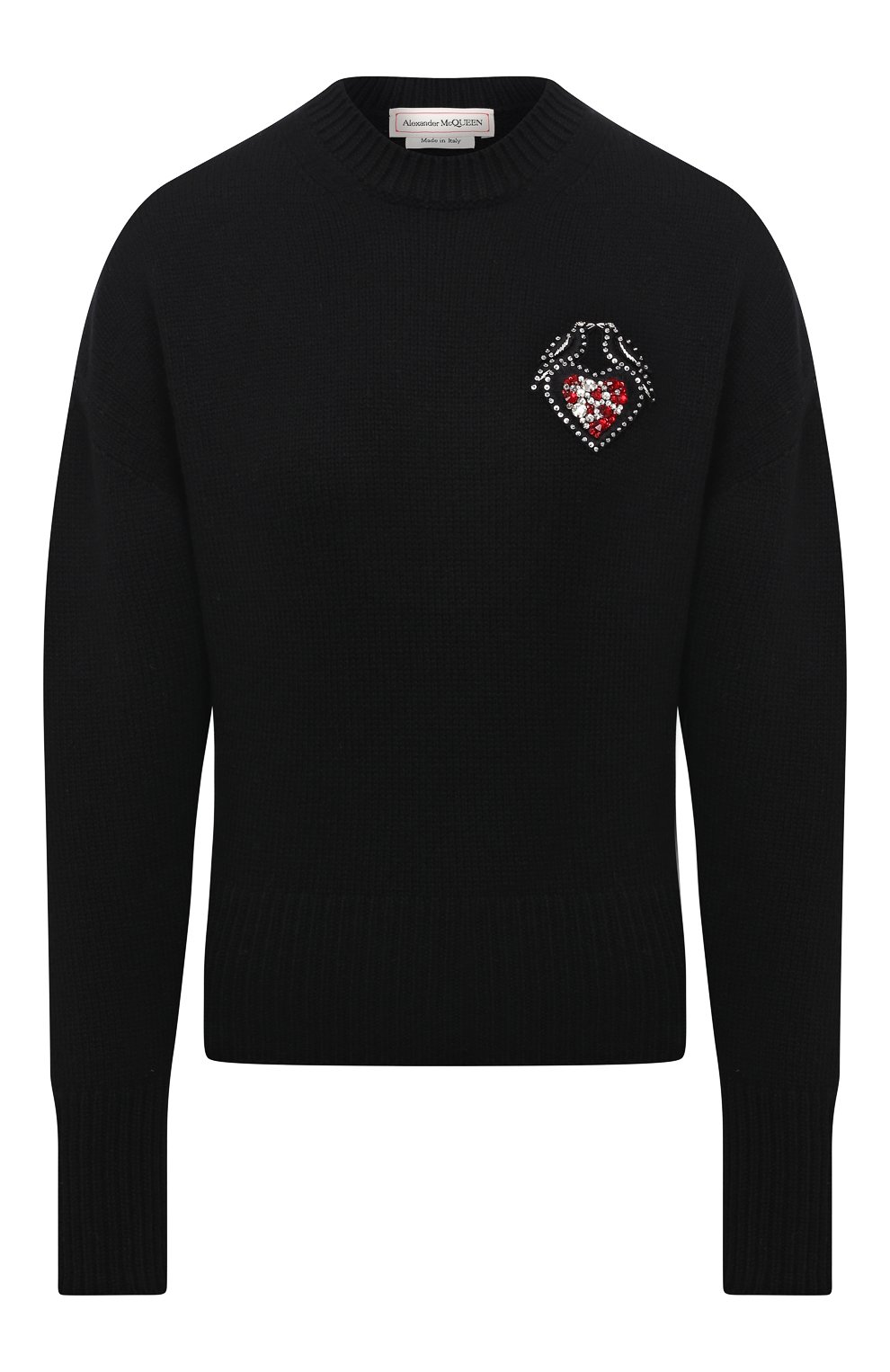 Шерстяной свитер Alexander McQueen Чёрный 667759/Q1AU7 5575233