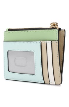 Женский кожаный футляр для кредитных карт MARC JACOBS (THE) зеленого цвета, арт. M0013359 | Фото 2 (Материал: Натуральная кожа; Статус проверки: Проверена категория)