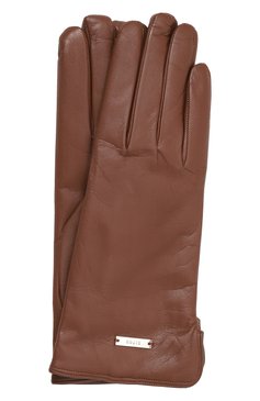 Женские кожаные перчатки KITON коричневого цвета, арт. D56906XC5016 | Фото 1 (Материал: Натуральная кожа; Материал сплава: Проставлено; Нос: Не проставлено)