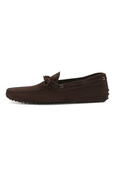 Мужские замшевые мокасины gommino driver TOD’S темно-коричневого цвета, арт. XXM0GW05470RE0 | Фото 3 (Материал внутренний: Натуральная кожа; Материал внешний: Замша; Стили: Кэжуэл; Длина стельки: 29, 29,4, 29,8, 30,3, 30,7, 31,5, 25,7, 26,1, 26,5, 26,9, 27,4, 27,8, 28,2, 28,6)