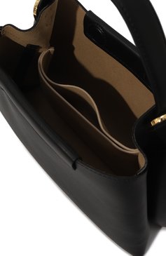 Женская сумка elieze mini REE PROJECTS черного цвета, арт. ELIEZMI1SC | Фото 5 (Сумки-технические: Сумки top-handle; Материал: Натуральная кожа; Материал сплава: Проставлено; Размер: mini; Ремень/цепочка: На ремешке; Драгоценные камни: Проставлено)