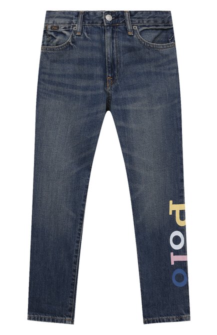 Детские джинсы POLO RALPH LAUREN голубого цвета по цене 15950 руб., арт. 313812094 | Фото 1