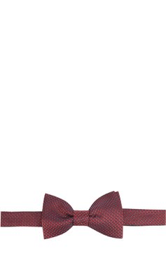 Мужской шелковый галстук-бабочка с узором LANVIN красного цвета, арт. 2402/B0W TIE | Фото 1 (Материал: Текстиль, Шелк; Статус проверки: Проверено, Проверена категория)