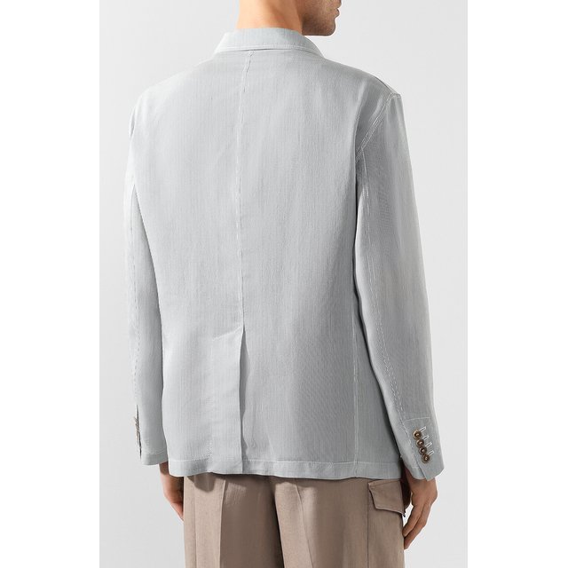 Пиджак из смеси вискозы и шелка Giorgio Armani 0SGGG0EL/T010K Фото 4