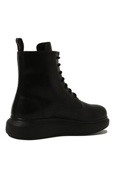 Мужские кожаные ботинки ALEXANDER MCQUEEN черного цвета, арт. 604235/WHXE2 | Фото 5 (Материал утеплителя: Натуральный мех; Мужское Кросс-КТ: Ботинки-обувь, Байкеры-обувь, зимние ботинки; Материал внутренний: Натуральная кожа; Подошва: Массивная; Статус проверки: Проверена категория)