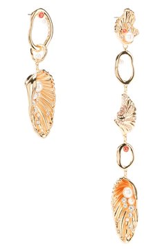 Женские серьги shell angel SWAROVSKI золотого цвета, арт. 5520664 | Фото 3 (Материал: Металл)