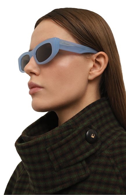 Женские солнцезащитные очки OFF-WHITE голубого цвета, арт. 0ERI090/4007 | Фото 2 (Нос: Не проставлено; Региональные ограничения белый список (Axapta Mercury): Не проставл ено)