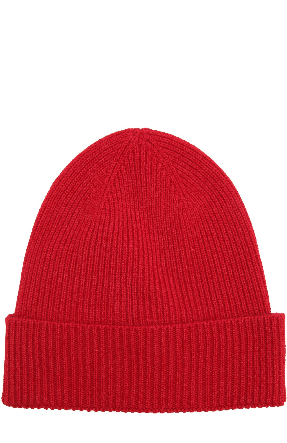 Мужская шерстяная вязаная шапка с логотипом бренда MONCLER красного цвета, арт. C2-091-00217-00-04957 | Фото 2 (Материал: Текстиль, Шерсть; Кросс-КТ: Трикотаж)