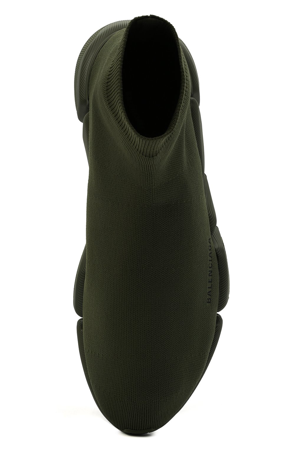 Мужские текстильные кроссовки speed 2.0 BALENCIAGA хаки цвета, арт. 617239/W2DB1 | Фото 5 (Материал внешний: Текстиль; Стили: Классический; Материал утеплителя: Без утеплителя; Материал внутренний: Текстиль; Подошва: Массивная)