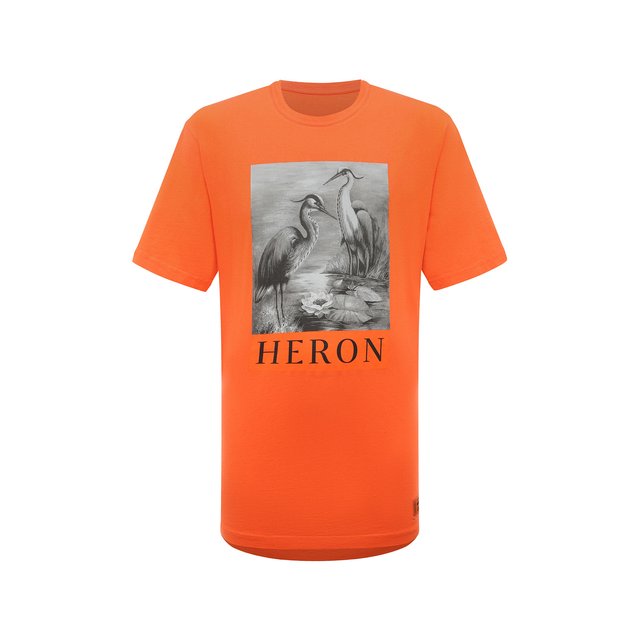 Хлопковая футболка Heron Preston HMAA026C99JER001