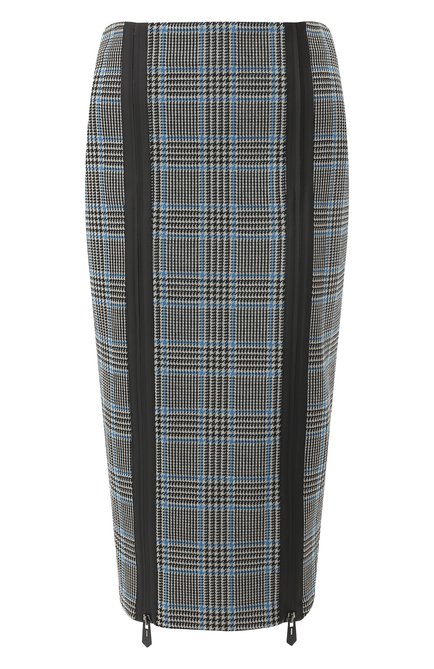 Женская юбка из смеси хлопка и шерсти GIORGIO ARMANI серого цвета, арт. 3GAN86/AJXDZ | Фото 1 (Материал внешний: Хлопок, Шерсть; Статус проверки: Проверена категория, Проверено; Длина Ж (юбки, платья, шорты): Миди; Женское Кросс-КТ: Юбка-одежда)