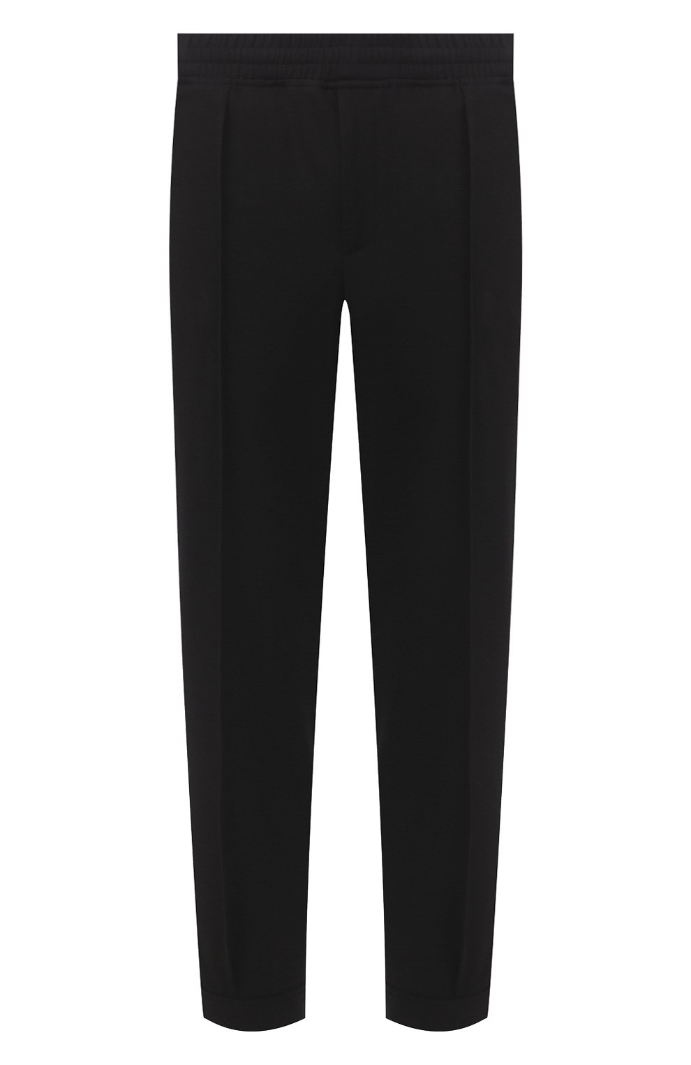 Мужские брюки NEIL BARRETT черного цвета, арт. PBPA799/P009 | Фото 1 (Длина (брюки, джинсы): Стандартные; Случай: Повседневный; Материал внешний: Вискоза)
