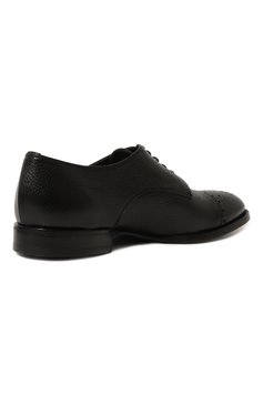 Мужские кожаные дерби H`D`S`N BARACCO черного цвета, арт. 71201.C.2* | Фото 5 (Мужское Кросс-КТ: Броги-обувь; Материал внутренний: Натуральная кожа; Стили: Классический)