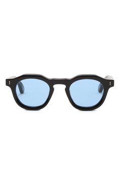 Мужские солнцезащитные очки PETER&MAY WALK голубого цв ета, арт. S#105 S0LAR BLACK BLUE | Фото 3 (Кросс-КТ: С/з-мужское; Тип очков: С/з; Очки форма: Круглые; Оптика Гендер: оптика-мужское)