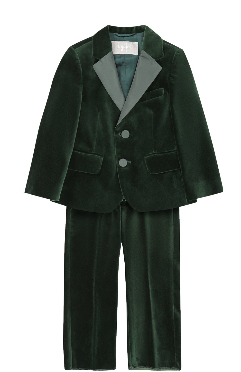 Хлопковый костюм с пиджаком на двух пуговицах Il Gufo