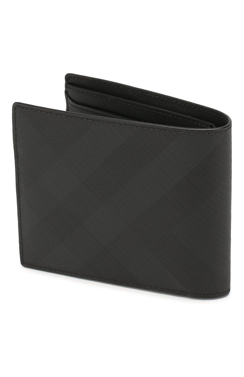Мужской комплект из портмоне и футляра для кредитных карт BURBERRY темно-серого цвета, арт. 8014527 | Фото 2 (Материал: Текстиль, Пластик)