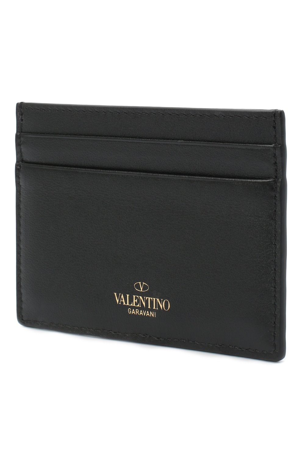 Женский кожаный футляр для кредитных карт  VALENTINO черного цвета, арт. UW2P0486/B0L | Фото 2 (Материал: Натуральная кожа)