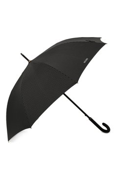 Женский зонт-трость MOSCHINO черного цвета, арт. 8509-67AUT0A | Фото 2 (Материал: Текстиль, Синтетический материал, Металл)