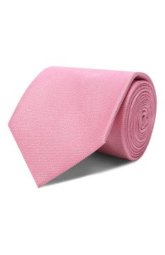 Мужской шелковый галстук VAN LAACK розового цвета, арт. LUIS-EL/K03906 | Фото 1 (Принт: С принтом; Материал: Текстиль, Шелк; Материал внутренний: Не назначено; Материал сплава: Проставлено; Нос: Не проставлено; Статус проверки: Проверена категория)