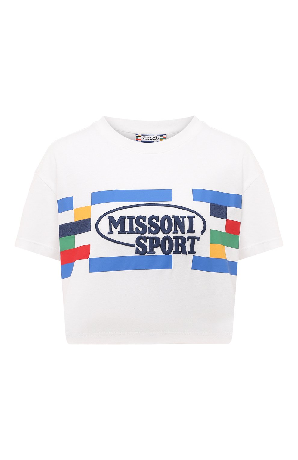 Хлопковая футболка Missoni белого цвета