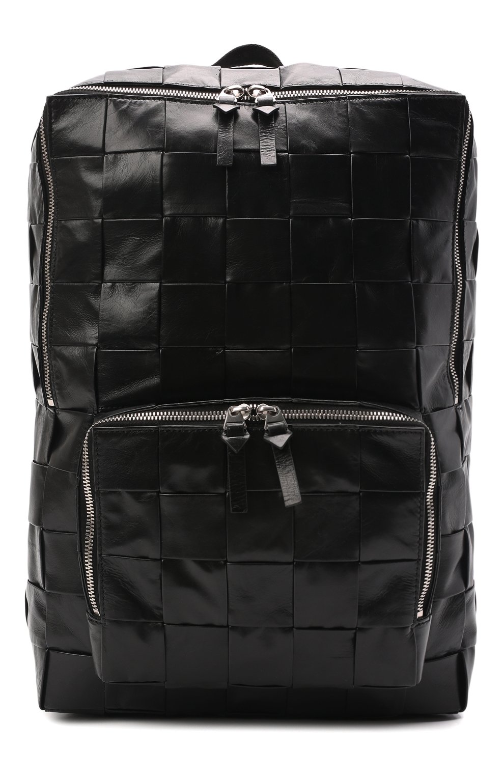 Кожаный рюкзак Cassette Bottega Veneta Чёрный 680076/VCQ75 5611178