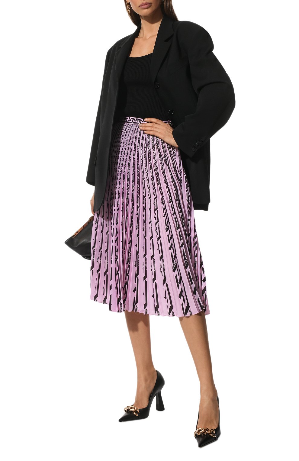 Плиссированная юбка Versace 1003955/1A02985 Фото 2