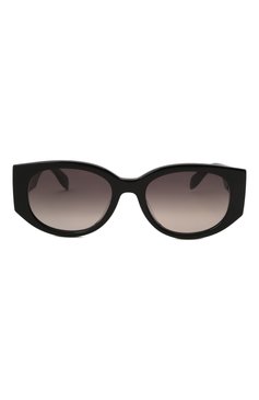 Женские солнцезащитные очки ALEXANDER MCQUEEN черного цвета, арт. 669320/J0740 | Фото 3 (Материал: Пластик; Тип очков: С/з; Оптика Гендер: оптика-женское; Очки форма: Овальные)