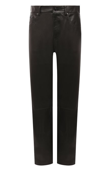Женские кожаные брюки TOM FORD хаки цвета по цене 324500 руб., арт. PAL722-LEX266 | Фото 1