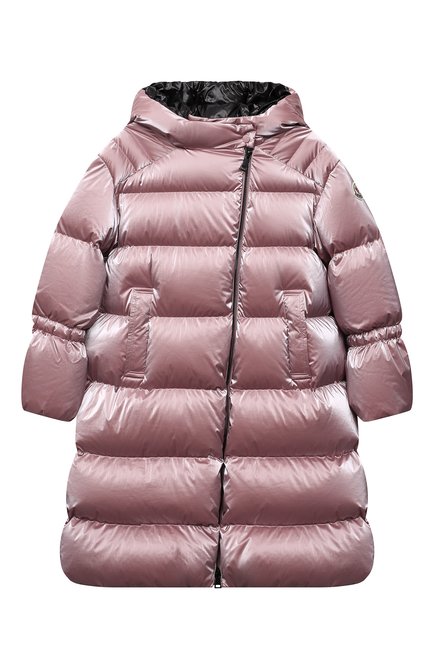 Детское пуховое пальто odetta MONCLER розового цвета по цене 81750 руб., арт. G2-954-1C544-10-53A3H/4-6A | Фото 1
