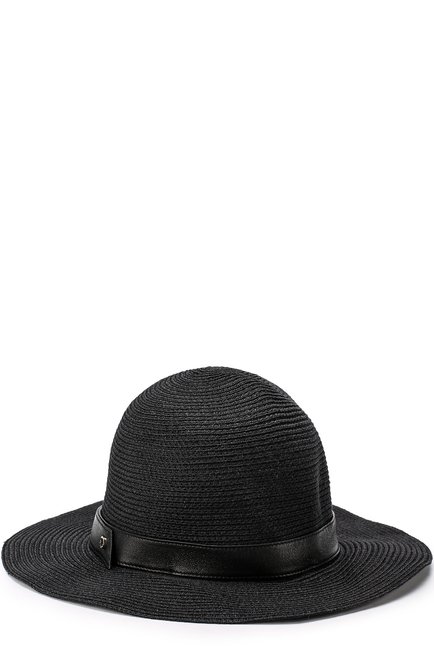 Женская шляпа с лентой INVERNI черного цвета, арт. 3712CC | Фото 1 (Статус проверки: Проверена категория, Проверено; Материал: Растительное волокно)