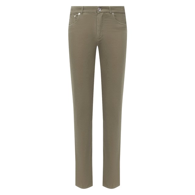 фото Хлопковые брюки brunello cucinelli