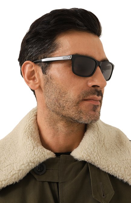Мужские солнцезащитные очки CARRERA черного цвета, арт. CARRERA 299 807 | Фото 2 (Кросс-КТ: С/з-мужское; Тип очков: С/з; Материал: Пластик; Очки форма: Прямоугольные; Оптика Гендер: оптика-мужское)