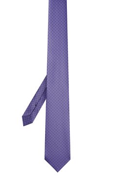 Мужской шелковый галстук STEFANO RICCI фиолетового цвета, арт. CH/45026 | Фото 3 (Принт: С принтом; Материал: Текстиль, Шелк; Материал сплава: Проставлено; Нос: Не проставлено)