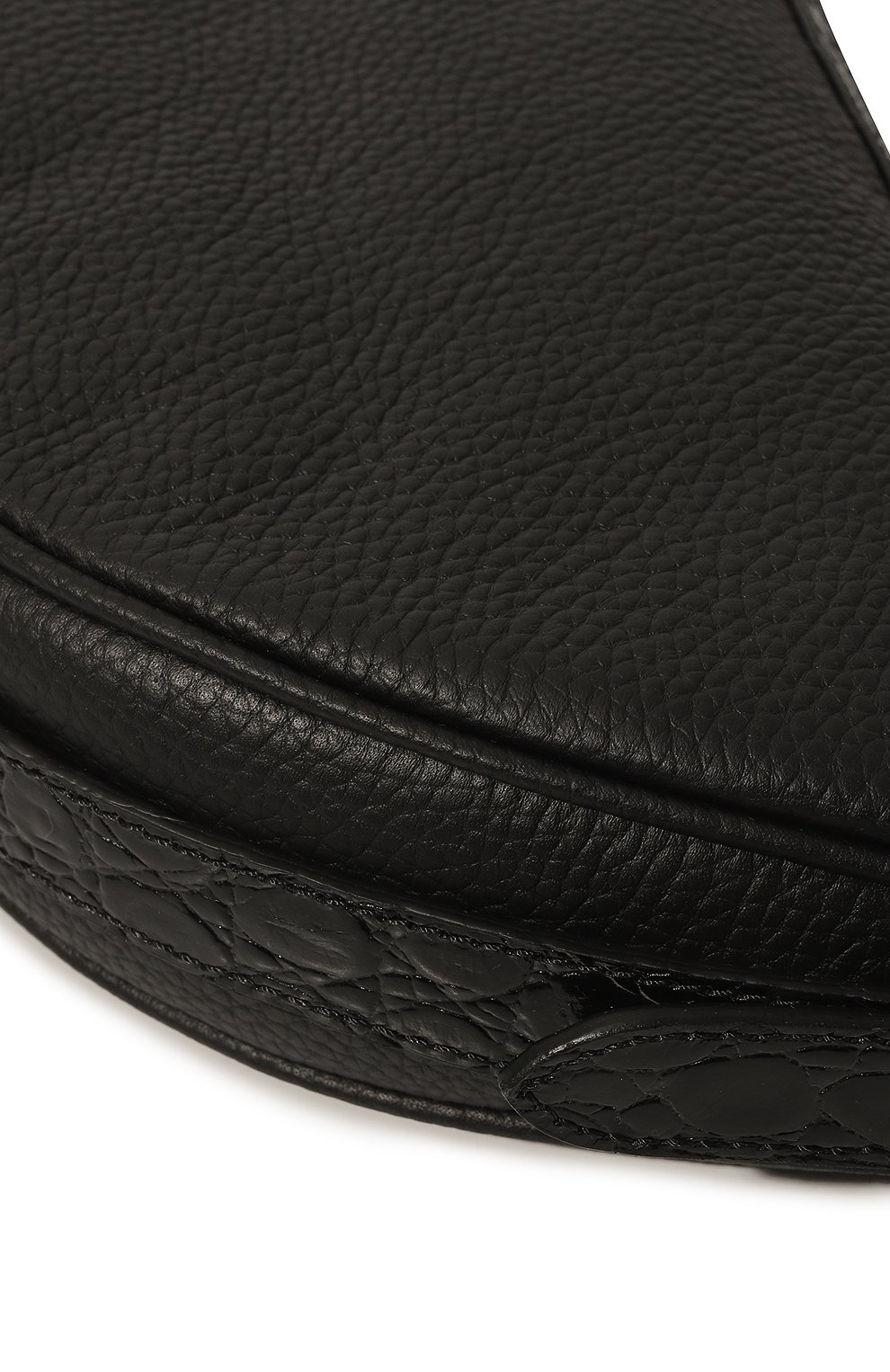 Женская сумка gib BY FAR черного цвета, арт. 22PFGIBSBLCFGMED | Фото 3 (Сумки-технические: Сумки top-handle; Материал: Натуральная кожа; Материал сплава: Проставлено; Драгоценные камни: Проставлено)