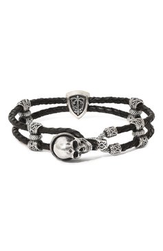 Мужской браслет петля веселого роджера GL JEWELRY черного цвета, арт. M4401015-S97-01 | Фото 3 (Материал: Серебро)