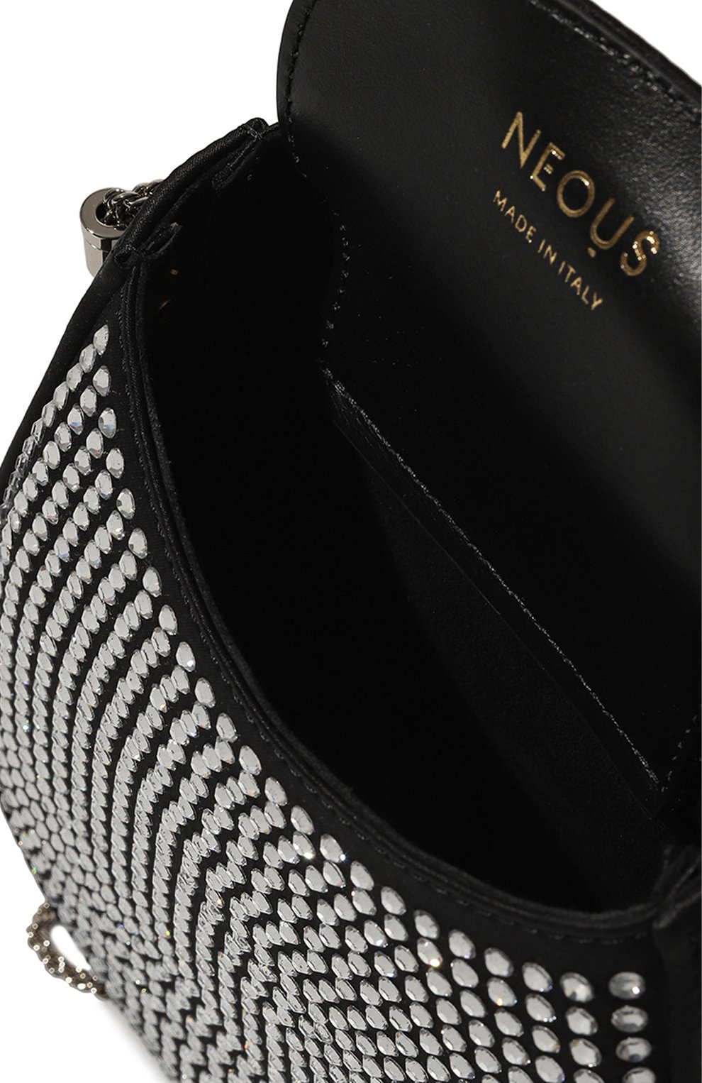 Женская сумка corvus NEOUS черного цвета, арт. 00040CD01 | Фото 7 (Сумки-технические: Сумки top-handle; Материал сплава: Проставлено; Размер: mini; Материал: Текстиль; Драгоценные камни: Проставлено)