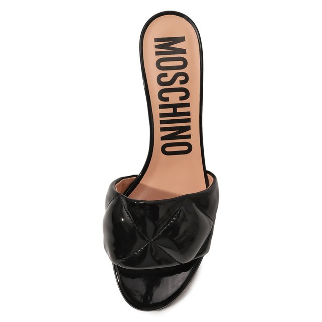 фото Кожаные мюли moschino