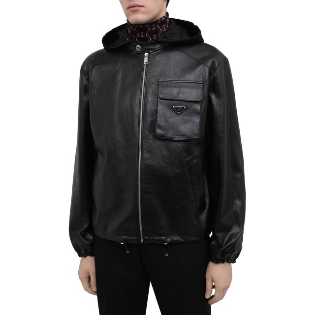 фото Кожаная куртка prada