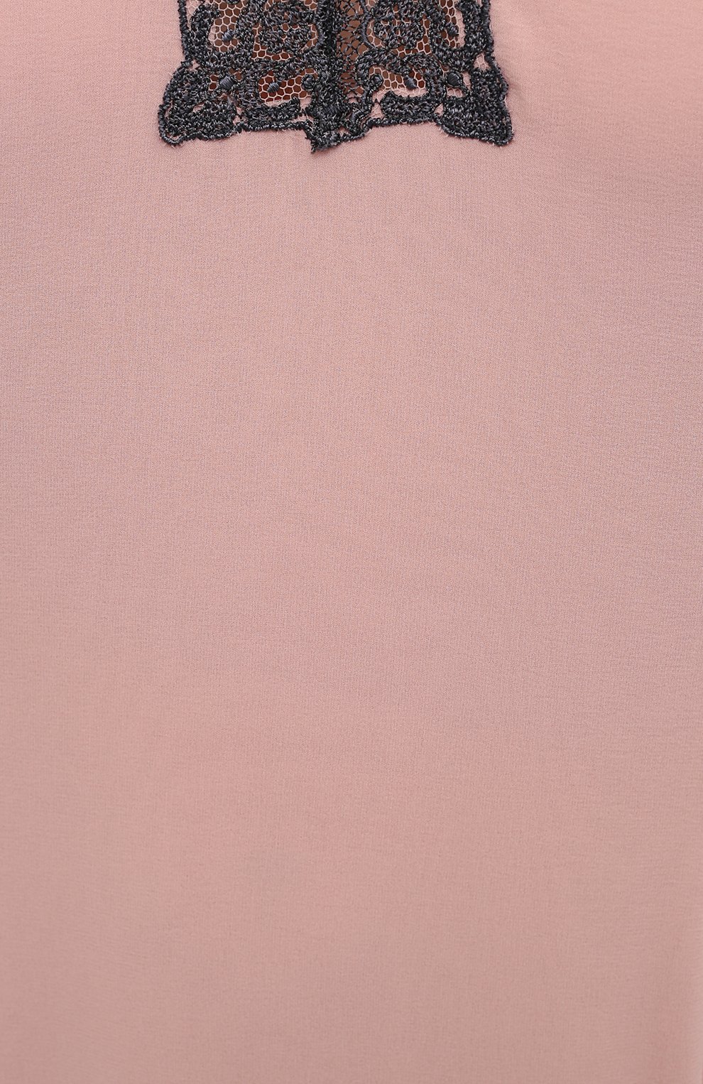 Женская шелковая сорочка LA PERLA светло-розового цвета, арт. 0051800 | Фото 5 (Материал внешний: Шелк)
