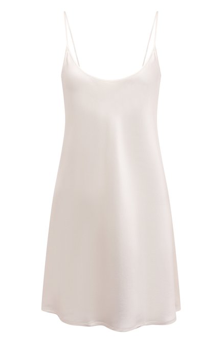 Женская шелковая сорочка LA PERLA белого цвета, арт. 0020291 | Фото 1 (Материал внешний: Шелк; Длина Ж (юбки, платья, шорты): Мини; Рукава: На бретелях)