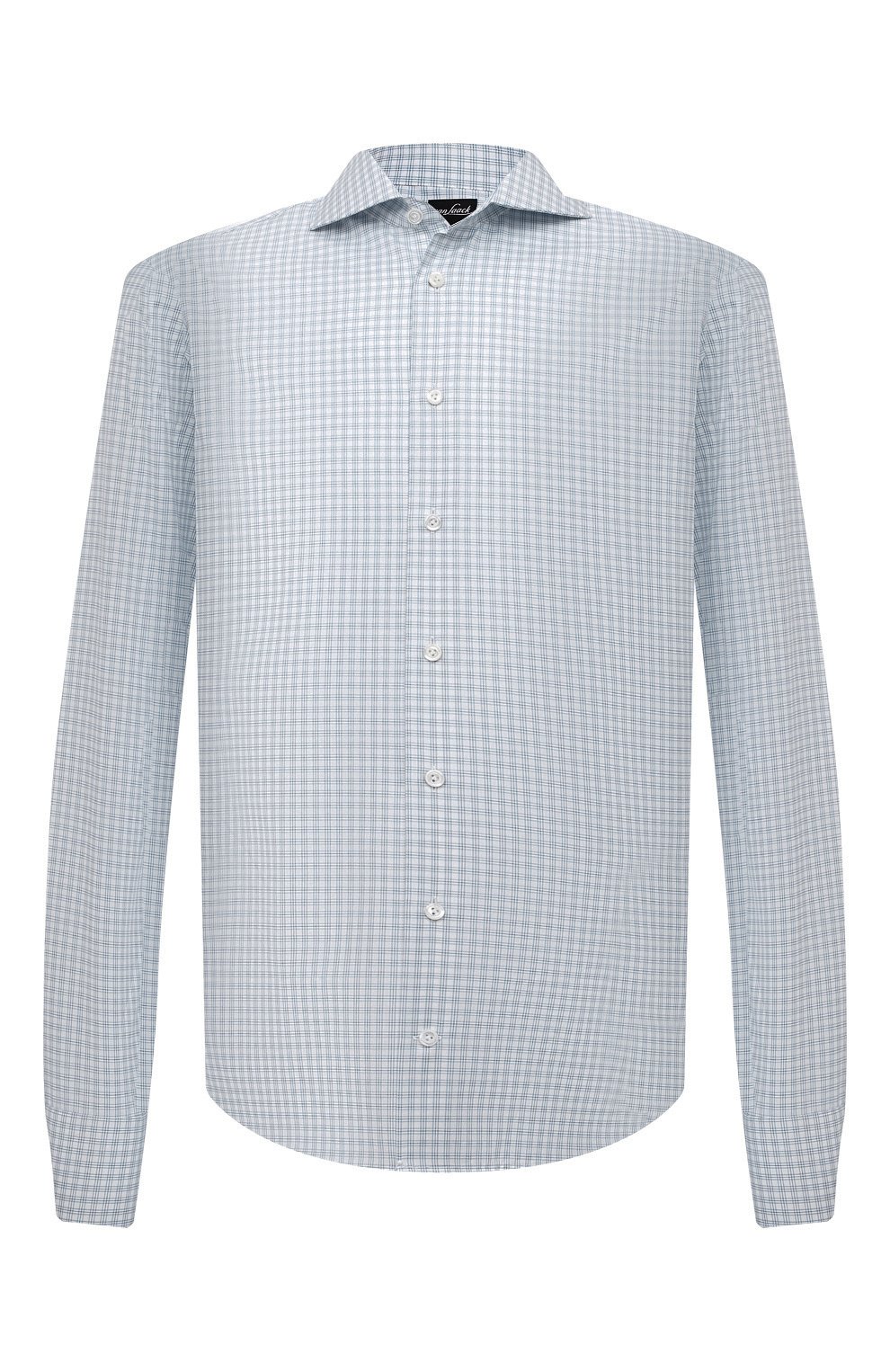 Мужская голубая хлопковая рубашка VAN LAACK купить в интернет-магазине ...