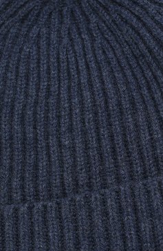 Мужская кашемировая шапка CORNELIANI синего цвета, арт. 000316-0025185/00 | Фото 3 (Материал: Текстиль, Кашемир, Шерсть; Кросс-КТ: Трикотаж)