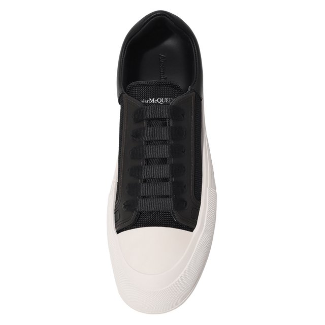 Текстильные кеды Deck Plimsoll Alexander McQueen  711098/W4UB3 Фото 6