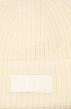 Мужская шерстяная шапка VALENTINO кремвого цвета, арт. WY2HB00R/RNM | Фото 3 (Материал: Текстиль, Шерсть; Кросс-КТ: Трикотаж)