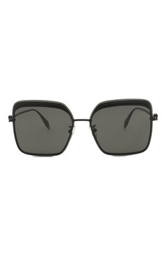 Женские солнцезащитные очки ALEXANDER MCQUEEN черного цвета, арт. AM0222SK-001 | Фото 3 (Тип очков: С/з; Очки фо рма: Квадратные; Оптика Гендер: оптика-женское)