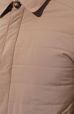 Мужская куртка CORNELIANI бежевого цвета, арт. 91LIF7-3120157 | Фото 5 (Кросс-КТ: Куртка; Рукава: Длинные; Материал внешний: Синтетический материал; Мужское Кросс-КТ: утепленные куртки; Материал подклада: Лен, Хлопок; Материал сплава: Проставлено; Драгоценные камни: Проставлено; Длина (верхняя одежда): Короткие; Стили: К эжуэл)