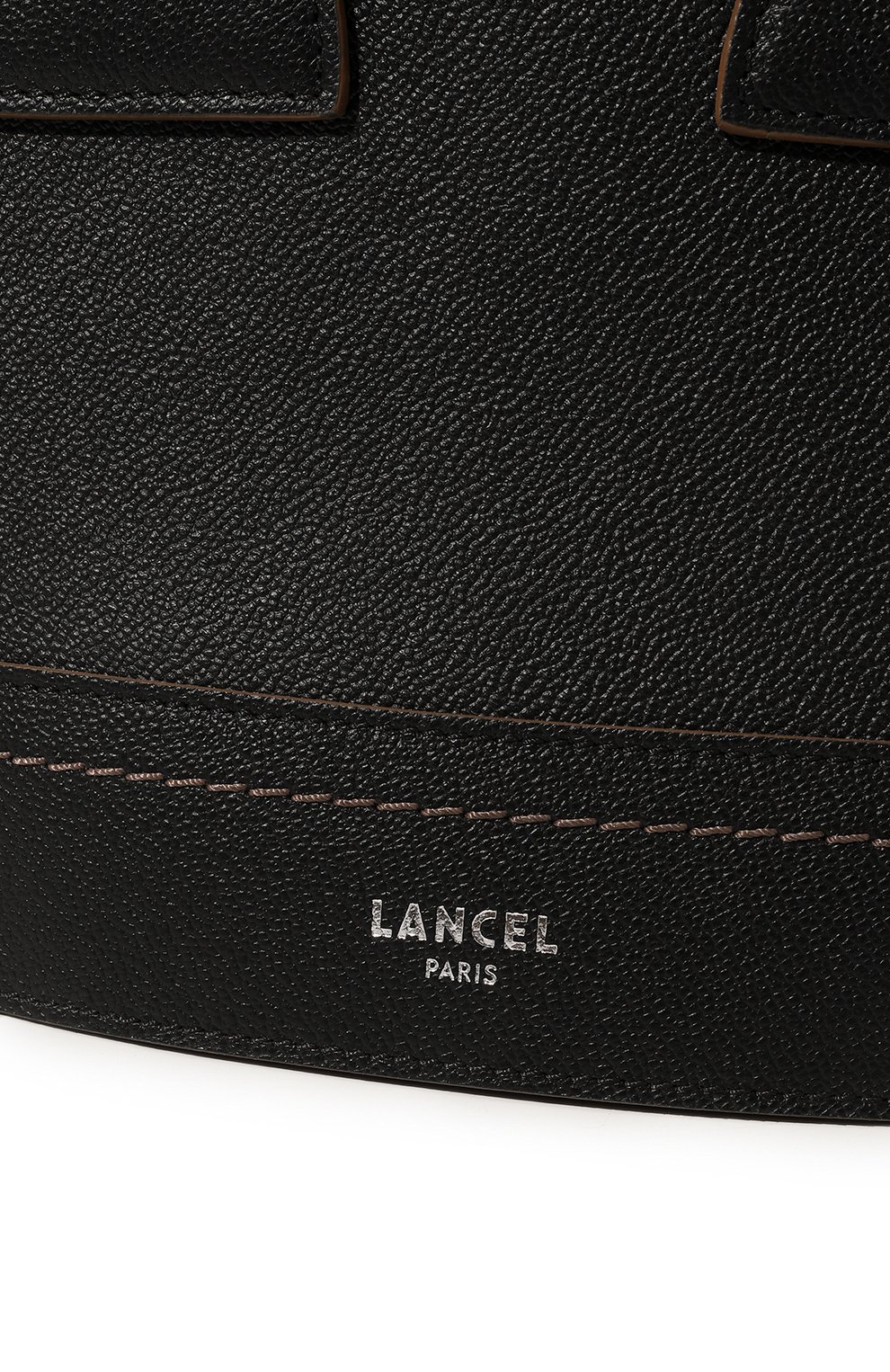 Женская сумка macaron m LANCEL черного цвета, арт. A11732 | Фото 3 (Сумки-технические: Сумки top-handle; Материал: Натуральная кожа; Размер: small)