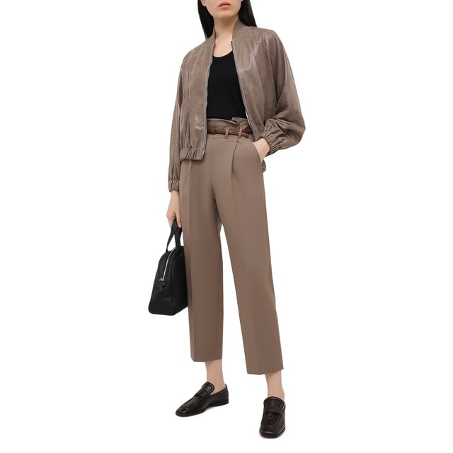 фото Кожаная куртка brunello cucinelli