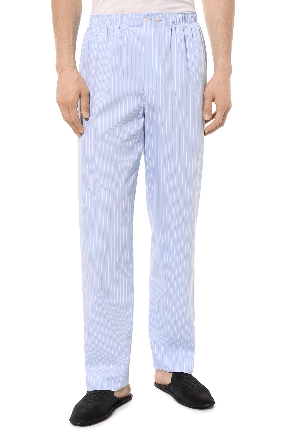 Мужская хлопковая пижама VAN LAACK синего цвета, арт. CARL0/151341 | Фото 5 (Рукава: Длинные; Длина (брюки, джинсы): Стандартные; Кросс-КТ: домашняя одежда; Длина (для топов): Стандартные; Материал сплава: Проставлено; Материал внешний: Хлопок; Драгоценные камни: Проставлено)