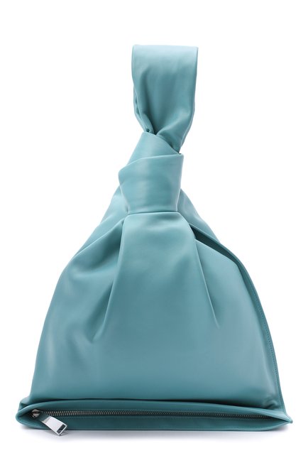Женская сумка twist BOTTEGA VENETA голубого цвета, арт. 607964/VCP40 | Фото 1 (Материал: Натуральная кожа; Сумки-технические: Сумки top-handle; Размер: large; Региональные ограничения белый список (Axapta Mercury): RU)